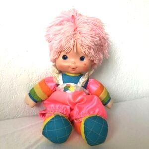 Rainbow Brite Plush Stuffed Doll Tickled Pink Baby Mattel Vintage 1983 Hallmark